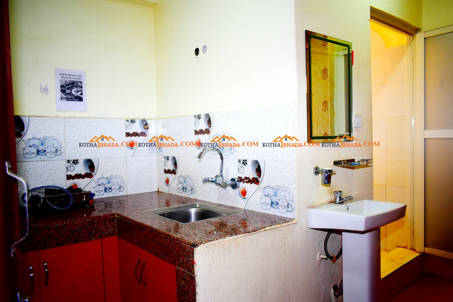 Furnished Single room with kitchen and attached bathroom, Raniban | Available for short & Long Term